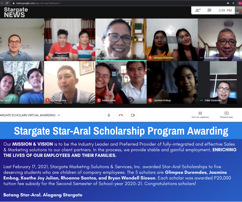 Stargate Star-Aral Scholarchip Program Awarding